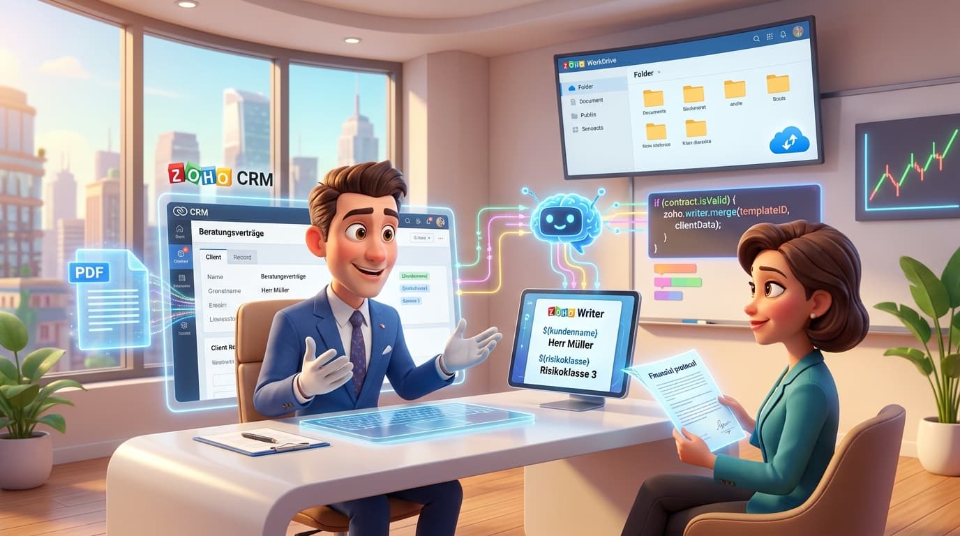 Tutorial: Zoho CRM, Writer und OpenAI API für automatisiertes PDF-Reporting
