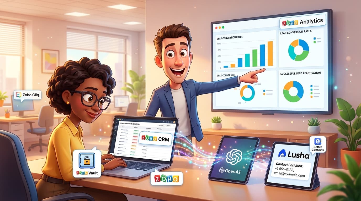 Zoho CRM, OpenAI API, Lusha: Tutorial zur automatisierten Lead-Reaktivierung