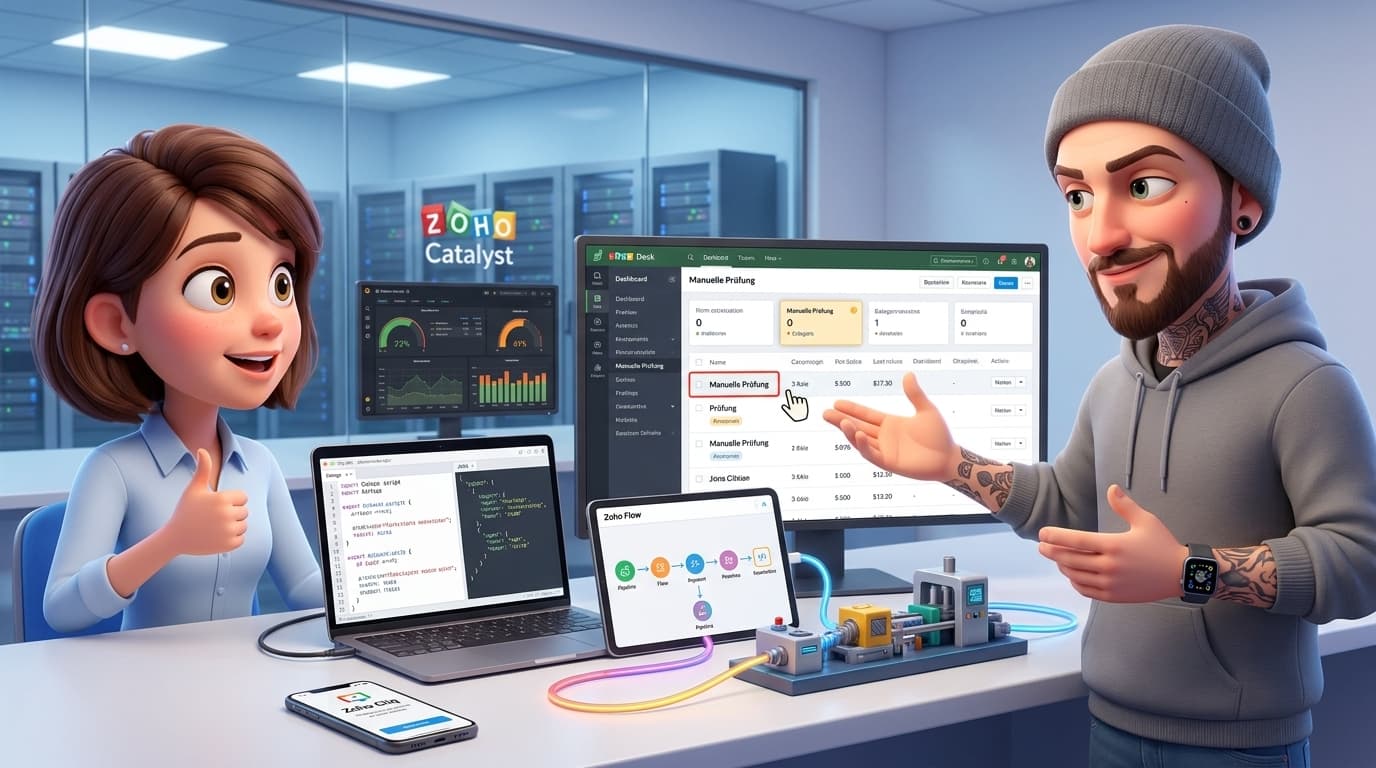 Zoho Desk, OpenAI API und Flow: KI-gestützte Ticketautomation mit Self-Check