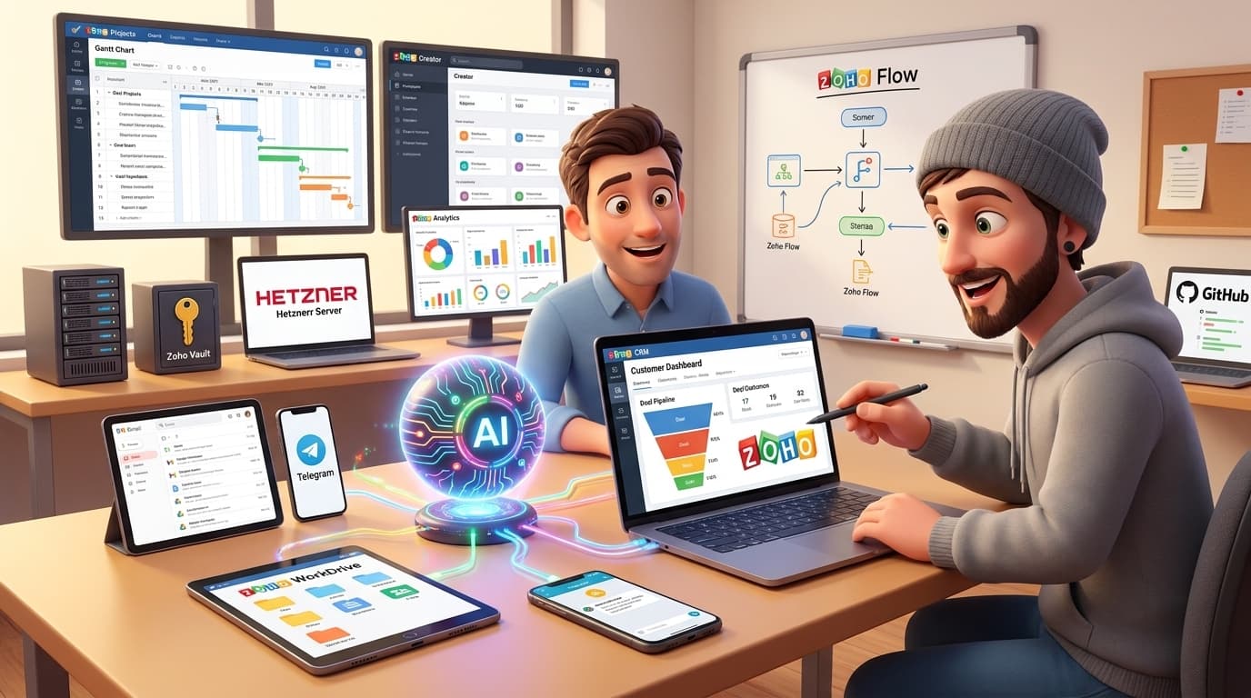 KI-Agenten mit Zoho CRM, Zoho Projects APIs und Vektor-Datenbank integrieren