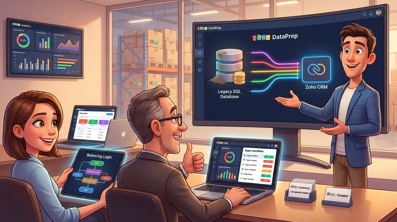 Tutorial: Vertriebs-Lead-Balancing mit Zoho CRM, DataPrep, Deluge und Analytics