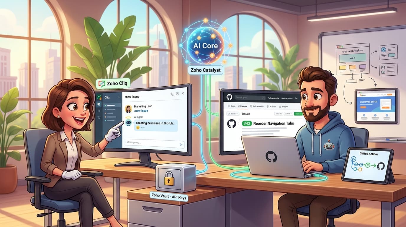 Tutorial: Zoho Cliq, Catalyst und GitHub API für qualifiziertes Issue-Management in der Webentwicklung