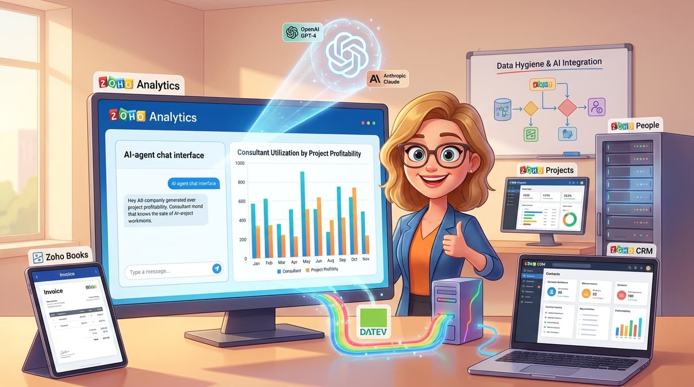 Zoho Analytics, OpenAI API und Deluge: Tutorial zur KI-gestützten Datenanalyse und Dubletten-Bereinigung