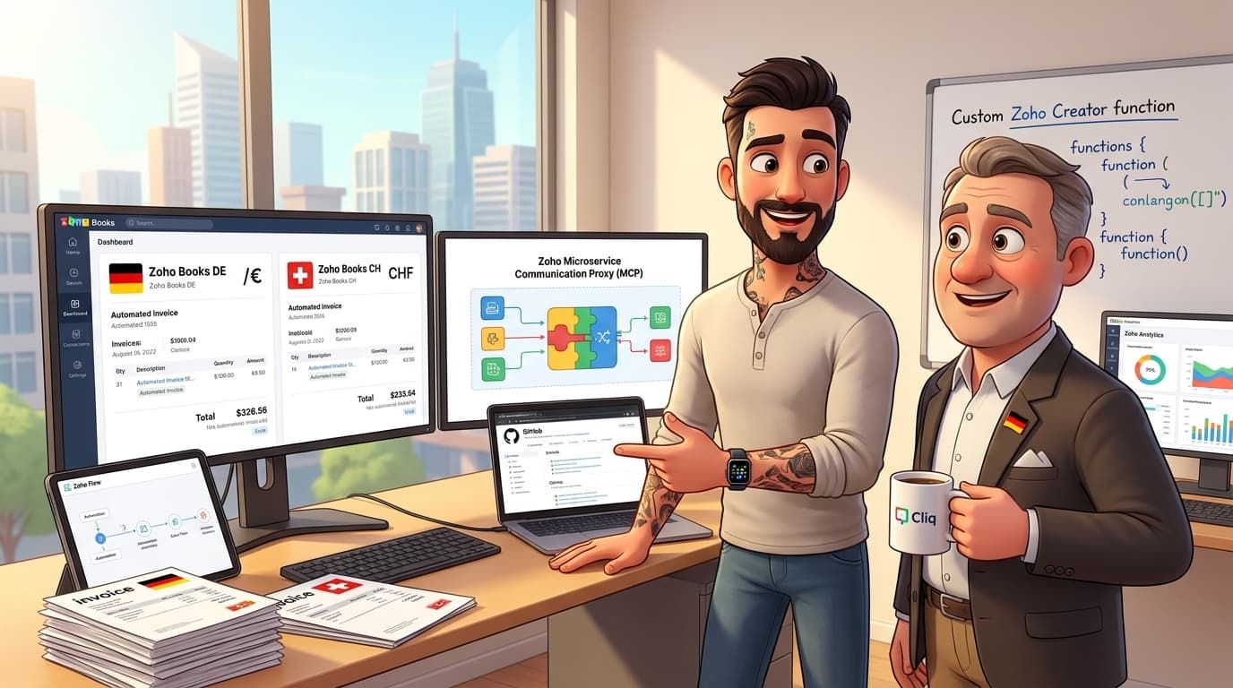 Zoho Books, MCP und GitHub für Multi-Mandanten KI-Automatisierung Tutorial