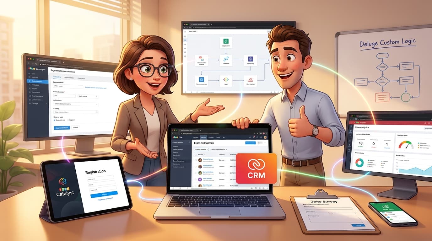 Zoho CRM, Catalyst und externe APIs: Tutorial für Account-basiertes Einladungssystem