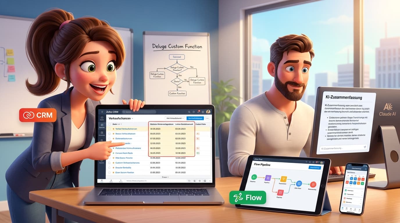 Zoho CRM, Claude API und Zoho Bookings im flexiblen Lead-Wiedervorlage-Prozess Tutorial