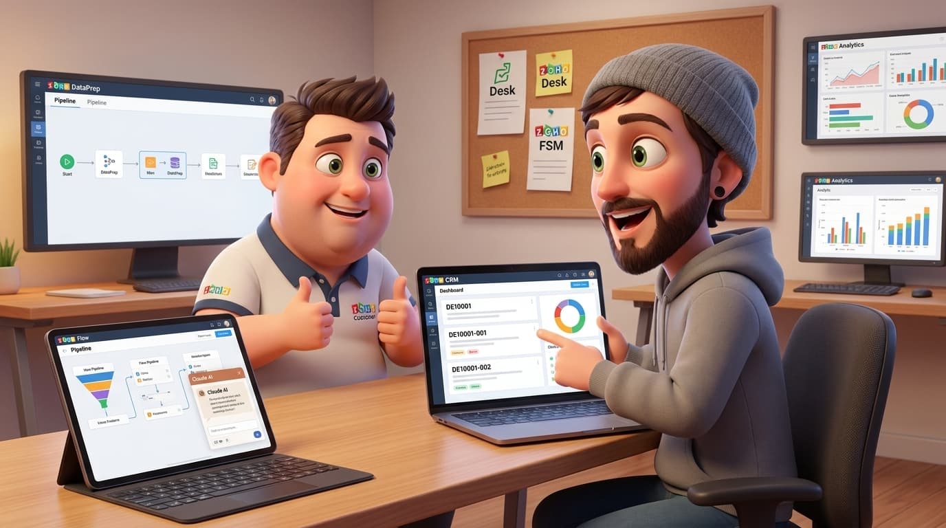Zoho CRM, DataPrep und Claude API für automatisiertes Vertrags- und Lead-Management