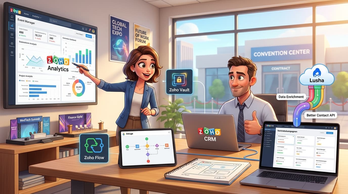 Zoho CRM, Deluge Custom Functions und API-Integration im Lead-Management Tutorial
