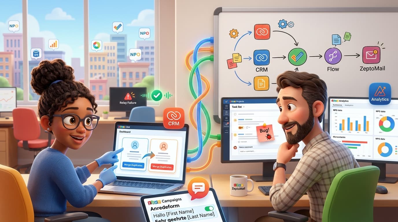 Zoho CRM, Deluge und externe APIs für Dubletten-Management und Kundenstrukturen – Tutorial