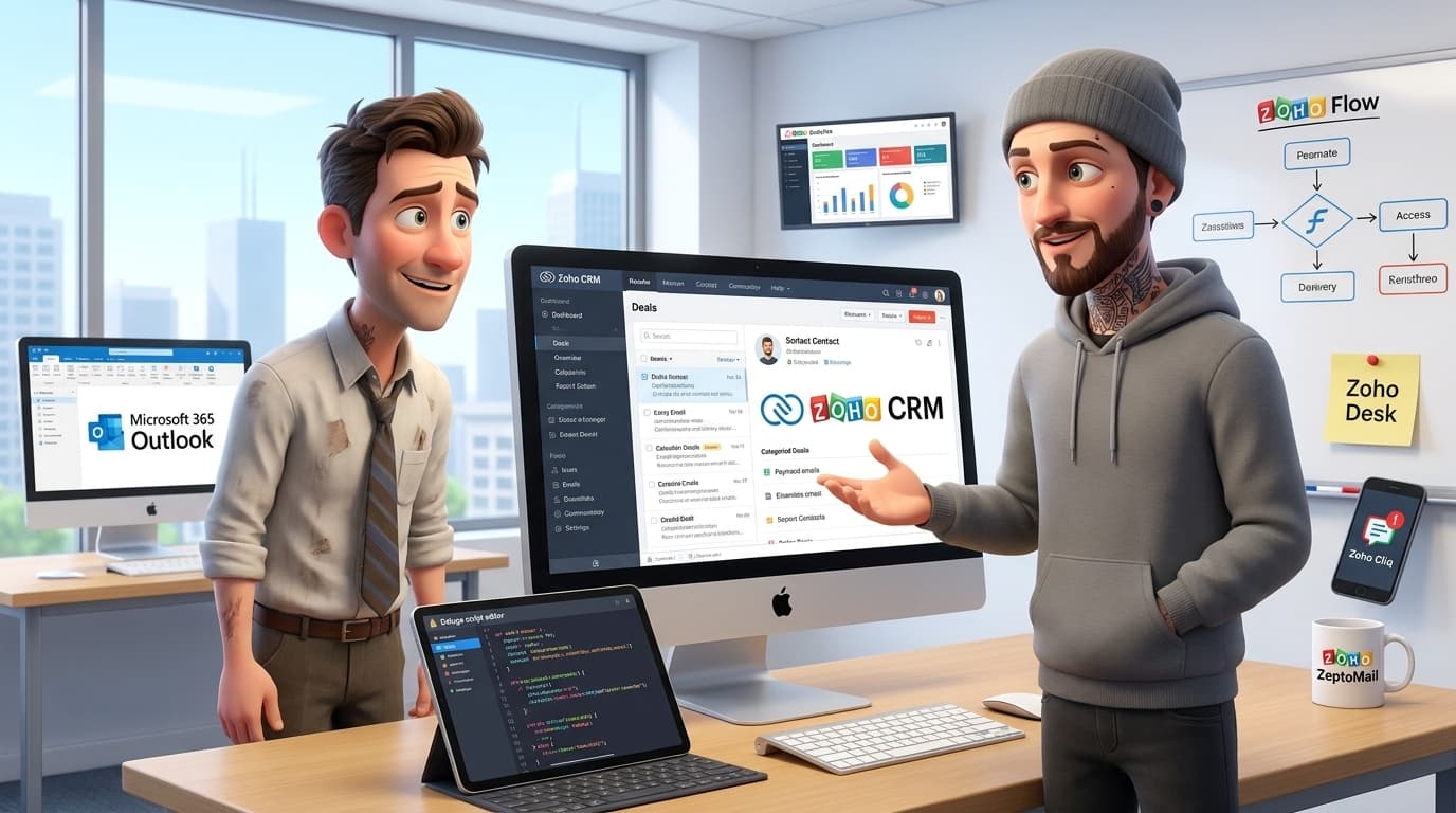 Zoho CRM, Deluge und Microsoft Exchange E-Mail-Parsing für Deal-Zuordnung – Tutorial