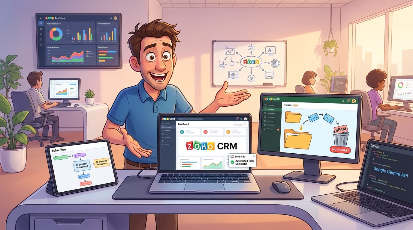 Zoho CRM, Desk und OpenAI API: KI-gestützte Firmenzuordnung automatisieren