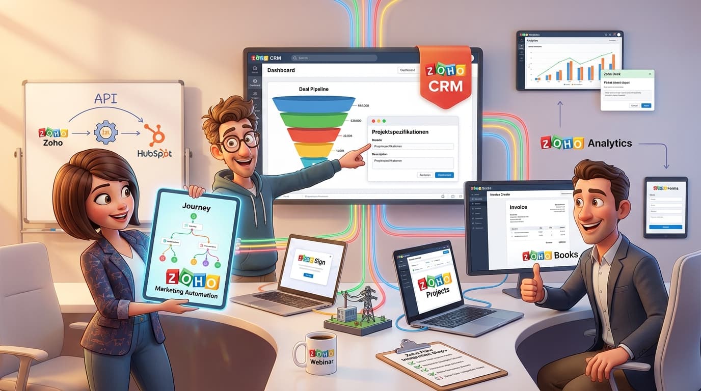 Zoho CRM, Marketing Automation und Deluge API für B2B-Lead- und Projektprozesse: Tutorial