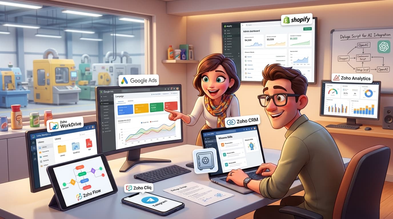 Zoho CRM, OpenAI API und Shopify: Tutorial für KI-gestützten Wissens-Hub