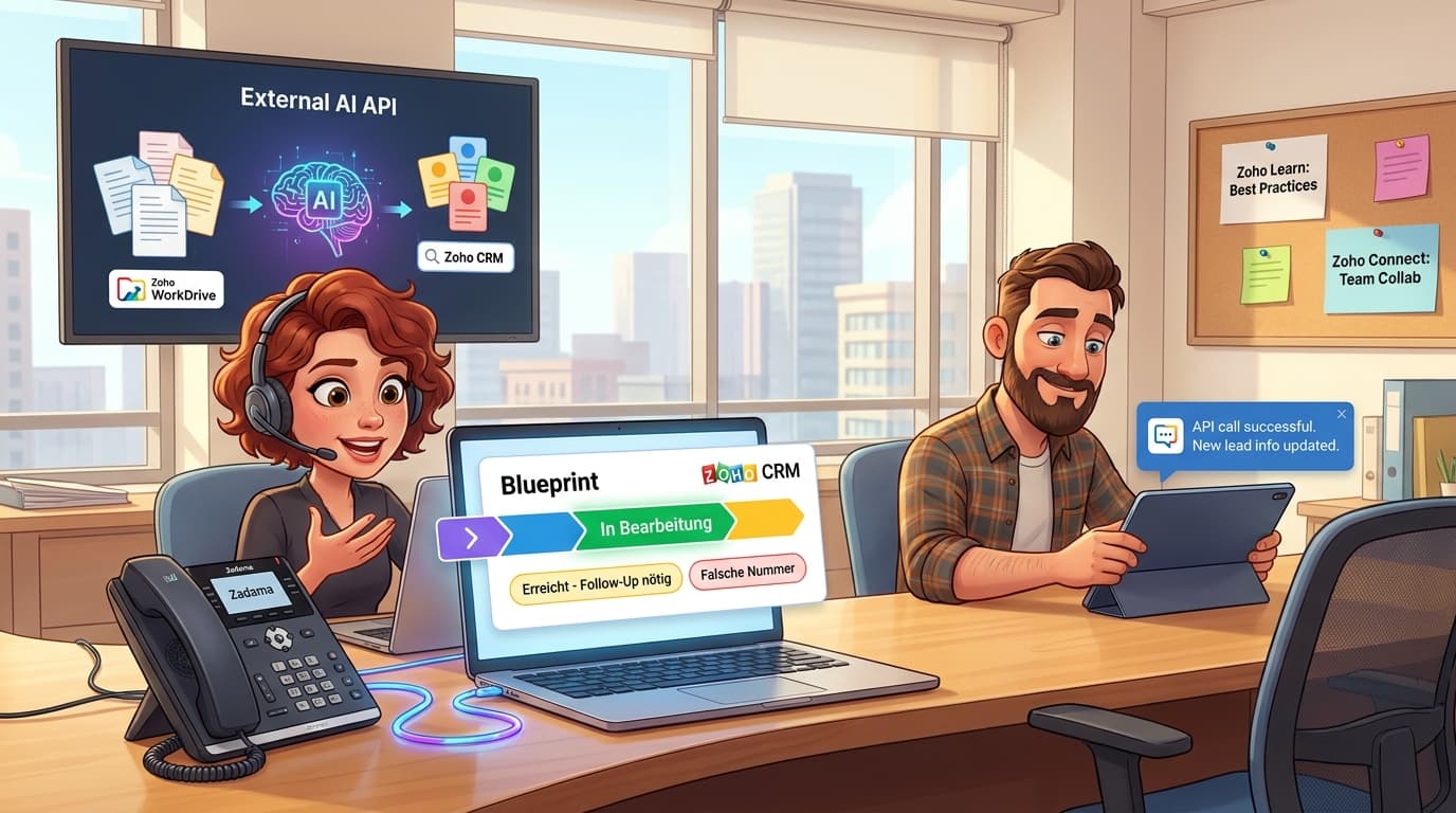 Zoho CRM, Zadama API und KI-Integration für automatisiertes Lead-Management: Praxis-Tutorial
