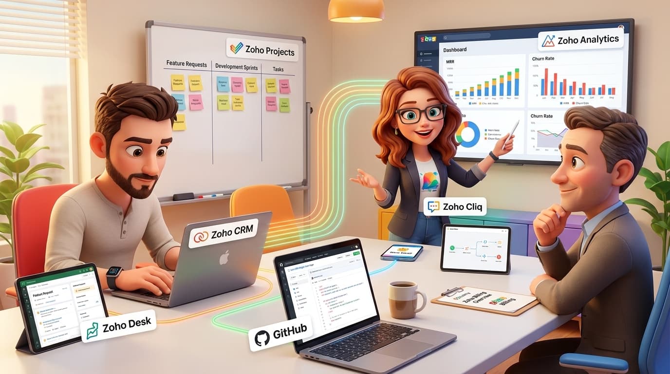 Zoho CRM, Zoho Analytics und externe API-Integration im Kunden-Dashboard-Tutorial