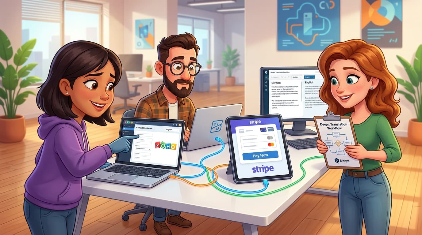 Zoho CRM, Zoho Books und DeepL API: Internationalisierung und Mehrsprachigkeit im Lead-Management Tutorial
