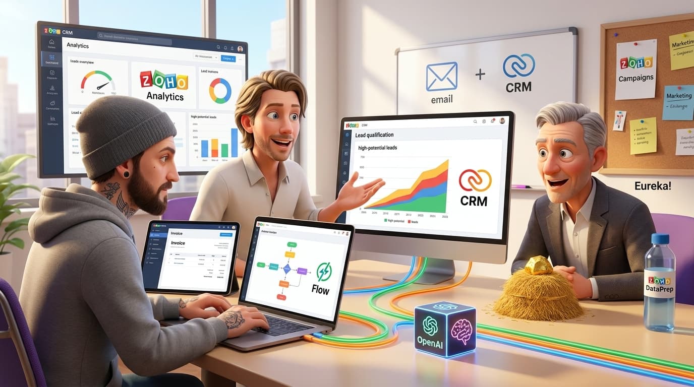 Zoho CRM, Zoho Books und OpenAI API zur KI-gestützten Lead-Qualifizierung: Schritt-für-Schritt-Tutorial