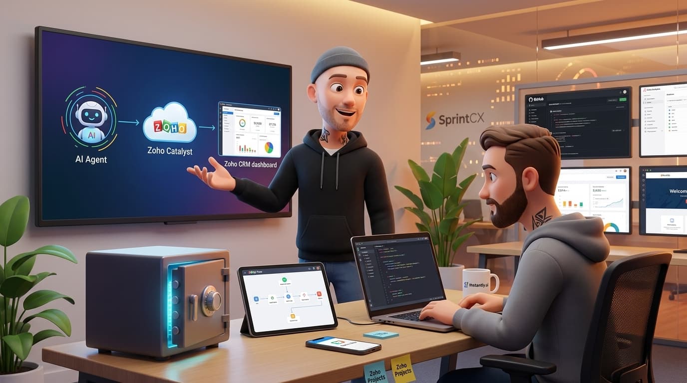 Zoho CRM, Zoho Catalyst und externe KI-Agenten: Datei-Upload-Integration Schritt für Schritt