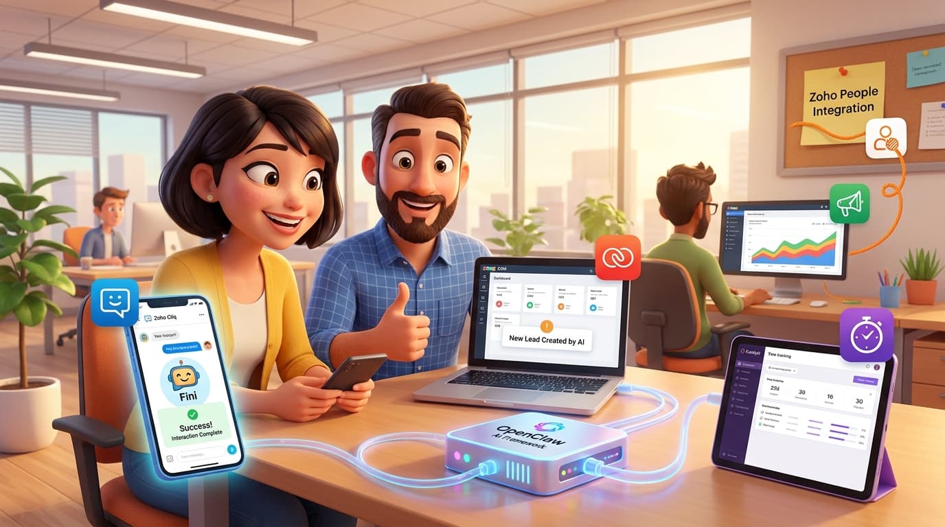 Zoho CRM, Zoho Cliq, OpenClaw KI-Agent: Tutorial zur API-Integration und Workflow-Automatisierung