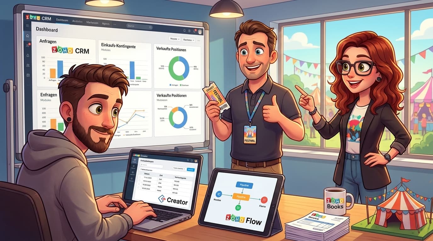 Zoho CRM, Zoho Creator und externe APIs für Event-Management integrieren: Tutorial zur Partneranbindung und Prozessautomatisierung