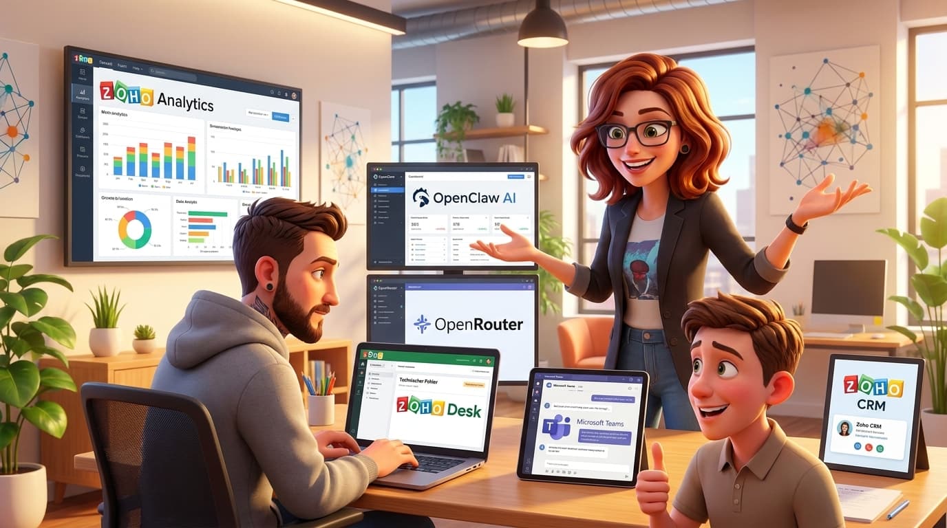 Zoho Desk, OpenClaw, Microsoft Teams: Tutorial zur KI-Ticket-Automatisierung